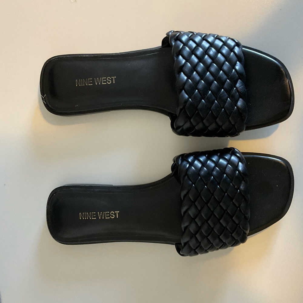 Nine West slip on sandals